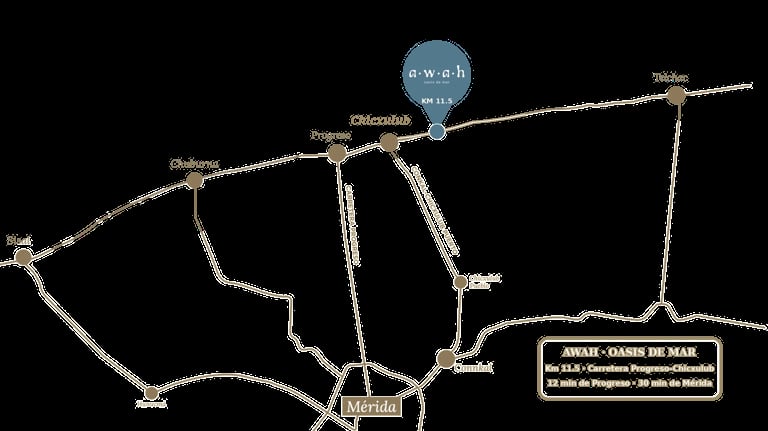 Diagram showing the location of AWOL in relation to Dallas, with connecting roads and directional markers on a black background